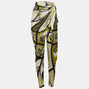Emilio Pucci Multicolor Printed Jersey Draped Trousers S, Clothing - Luxury Closet catalog