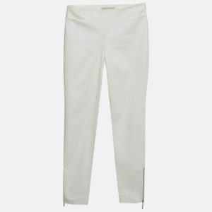 Emilio Pucci White Cotton Gabardine Trousers S, Clothing - Luxury Closet catalog