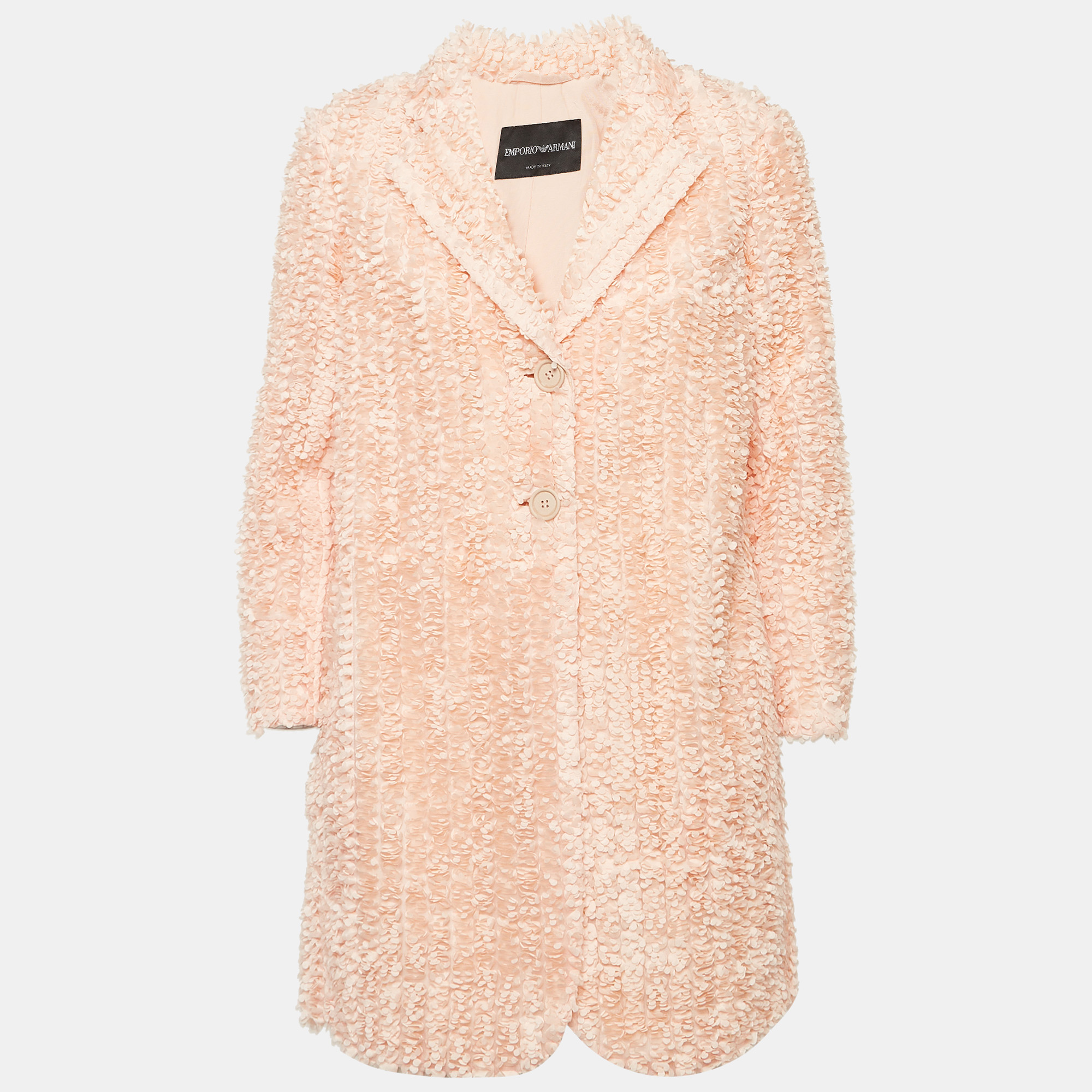 Emporio Armani Pink Ribbon Detail Tulle Mid-Length Coat XS, Coats & Jackets - Luxury Closet catalog