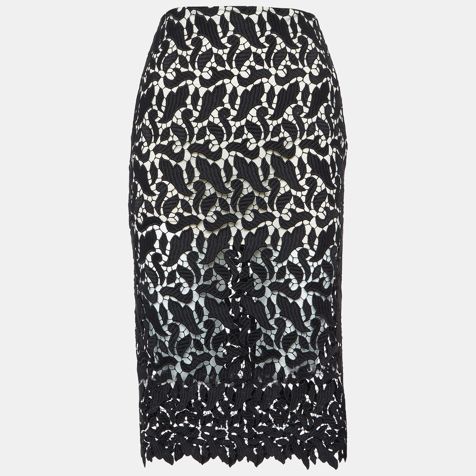 Emporio Armani Black Lace Midi Skirt S, Skirts - Luxury Closet catalog