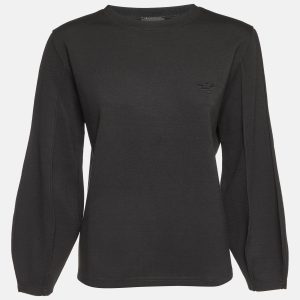 Emporio Armani Black Jersey Crew Neck Jumper M, Sweaters & Cardigans - Luxury Closet catalog