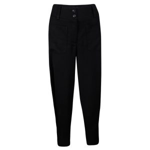 Emporio Armani Black Buckle Detail Trousers S, Clothing - Luxury Closet catalog