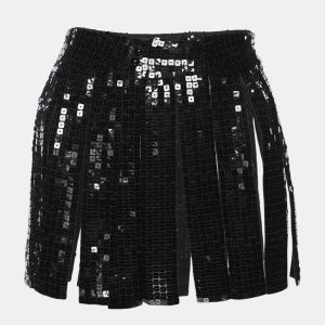 Emporio Armani Black Sequin Mini Skirt M, Skirts - Luxury Closet catalog