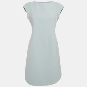 Emporio Armani Grey Crepe Sleeveless Mini Dress M, Dresses - Luxury Closet catalog