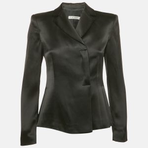 Emporio Armani Black Satin Crossover Blazer M, Coats & Jackets - Luxury Closet catalog