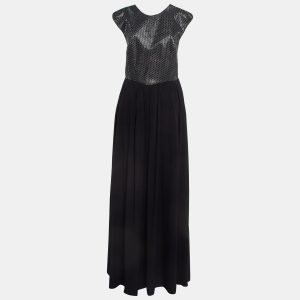 Emporio Armani Elite Black Embellished Cross Back Maxi Dress M, Dresses - Luxury Closet catalog