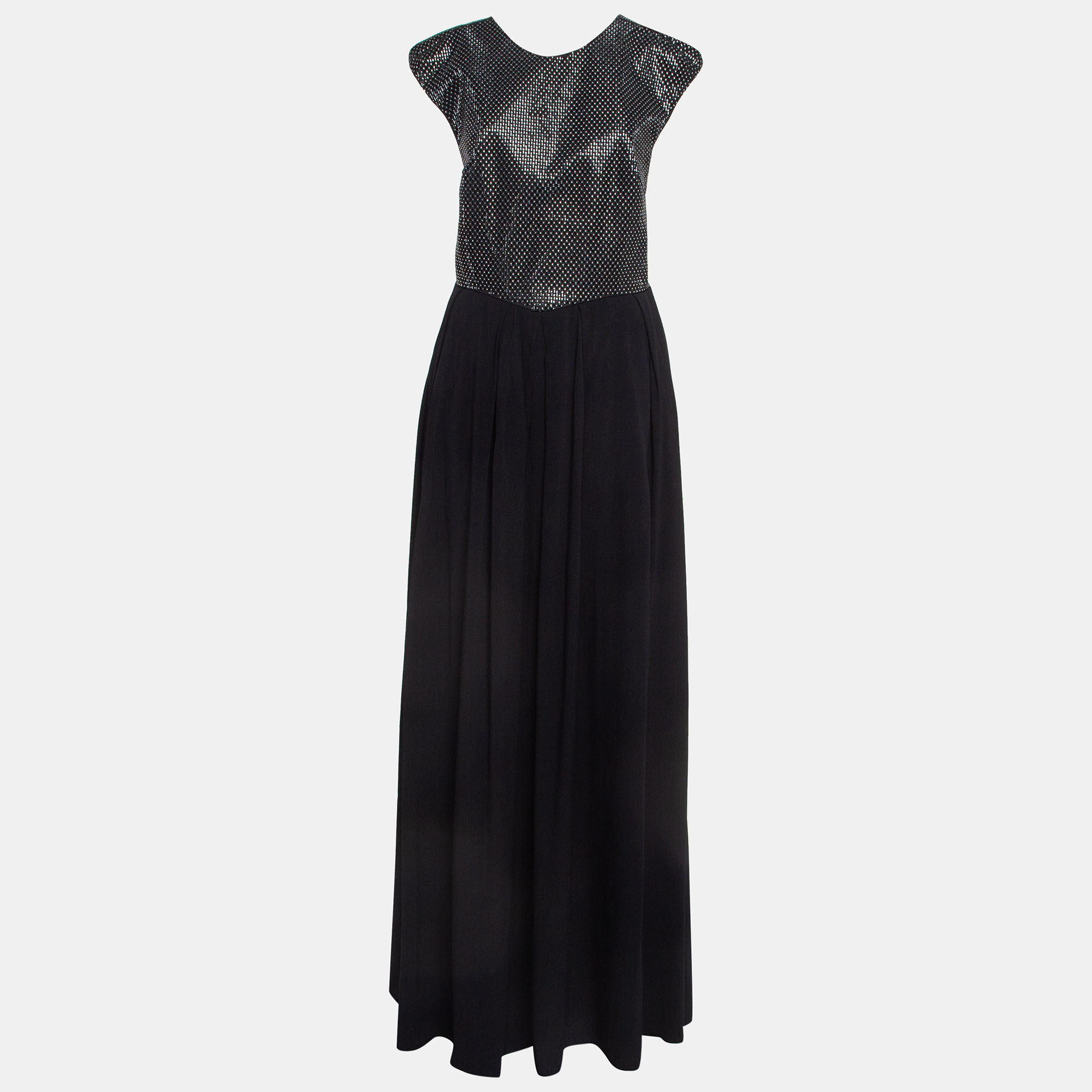 Emporio Armani Elite Black Embellished Cross Back Maxi Dress M, Dresses - Luxury Closet catalog