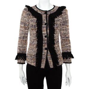Emporio Armani Multicolor Tweed Button Front Jacket S, Coats & Jackets - Luxury Closet catalog