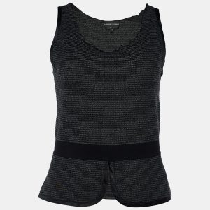 Emporio Armani Black Knit Sleeveless Top S, Shirts & Tops - Luxury Closet catalog