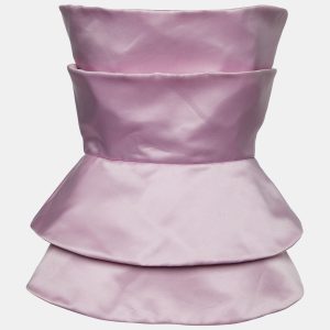 Emporio Armani Pink Silk Satin Strapless Top M, Shirts & Tops - Luxury Closet catalog