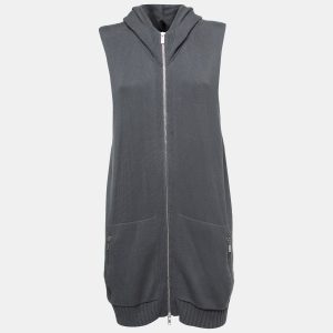 Emporio Armani Grey Knit Zip Front Hooded Cardigan 3XL, Sweaters & Cardigans - Luxury Closet catalog