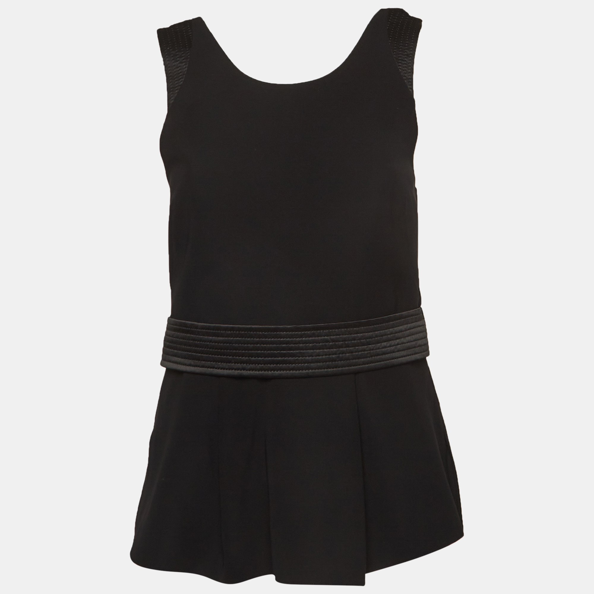 Emporio Armani Black Knit Sleeveless Top S, Shirts & Tops - Luxury Closet catalog