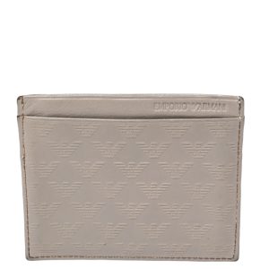 Emporio Armani Grey Leather Card Holder, Wallets & Money Clips - Luxury Closet catalog