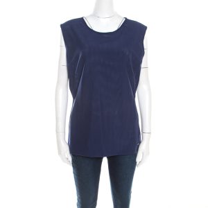 Escada Sapphire Blue Mesh Sleeveless Egle Blouse L, Shirts & Tops - Luxury Closet catalog