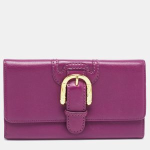 Escada Purple Leather Buckle Flap Clutch, Clutches & Special Occasion Bags - Luxury Closet catalog