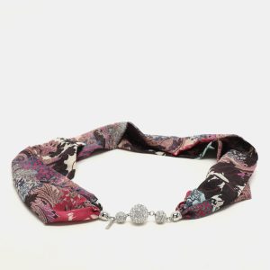 Etro Multicolor Printed Silk Crystal Detail Neck Infinity Scarf, Scarves & Shawls - Luxury Closet catalog