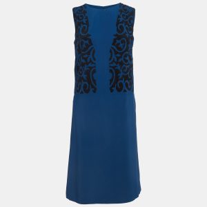 Etro Blue Embellished Sleeveless Shirt Dress S, Dresses - Luxury Closet catalog
