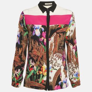 Etro Multicolor Floral Print Silk Long Sleeve Shirt S, Shirts & Tops - Luxury Closet catalog
