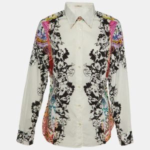 Etro White Floral Print Cotton Button Front Shirt XL, Shirts & Tops - Luxury Closet catalog