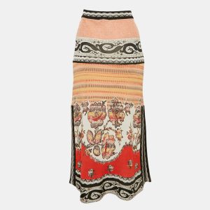 Etro Multicolor Patterned Knit Midi Skirt M, Skirts - Luxury Closet catalog