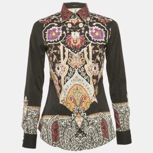 Etro Black Paisley Print Cotton Button Front Shirt S, Shirts & Tops - Luxury Closet catalog