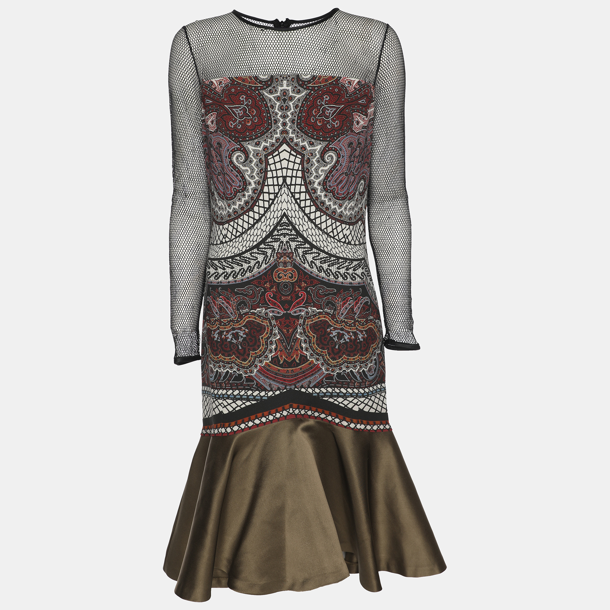 Etro Multicolor Printed Crepe Mesh Dress M, Dresses - Luxury Closet catalog