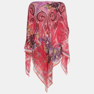 Etro Multicolor Paisley Print Chiffon Cape ONE SIZE, Coats & Jackets - Luxury Closet catalog