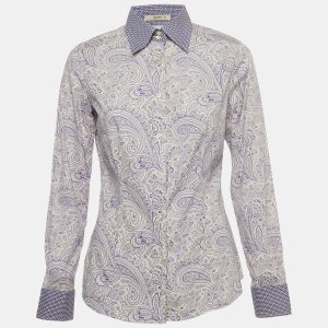 Etro Blue Paisley Print Cotton Button Front Shirt S, Shirts & Tops - Luxury Closet catalog