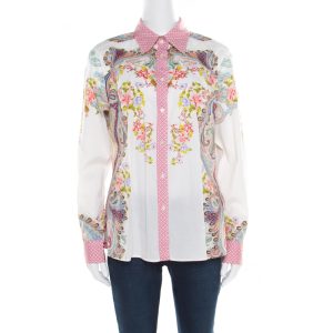 Etro Multicolor Floral and Paisley Printed Long Sleeve Shirt L, Shirts & Tops - Luxury Closet catalog