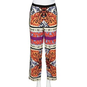 Etro Multicolor Paisley Print Crepe Straight Fit Trousers XL, Clothing - Luxury Closet catalog