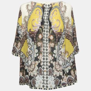 Etro Multicolor Cotton Oversized Blouse M, Shirts & Tops - Luxury Closet catalog