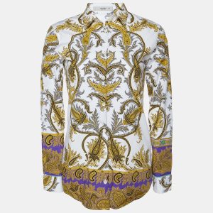 Etro White/Yellow Paisley Print Cotton Button Front Shirt S, Shirts & Tops - Luxury Closet catalog