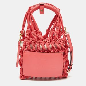 Etro Red Braided Woven Leather Tote, Tote Handbags - Luxury Closet catalog