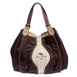 Etro Brown Paisley Printed Coated Canvas Hobo, Shoulder Bags - Luxury Closet catalog