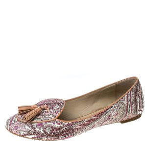 Etro Multicolor Printed Coated Canvas Tassel Ballet Flats Size 36, Flats - Luxury Closet catalog