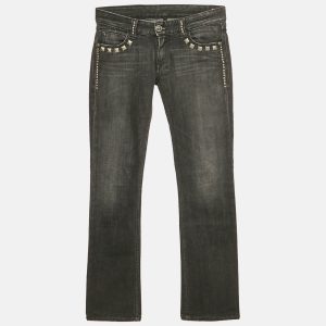 Faith Connexion Black Studded Denim Distressed Jeans S Waist 25", Jeans - Luxury Closet catalog