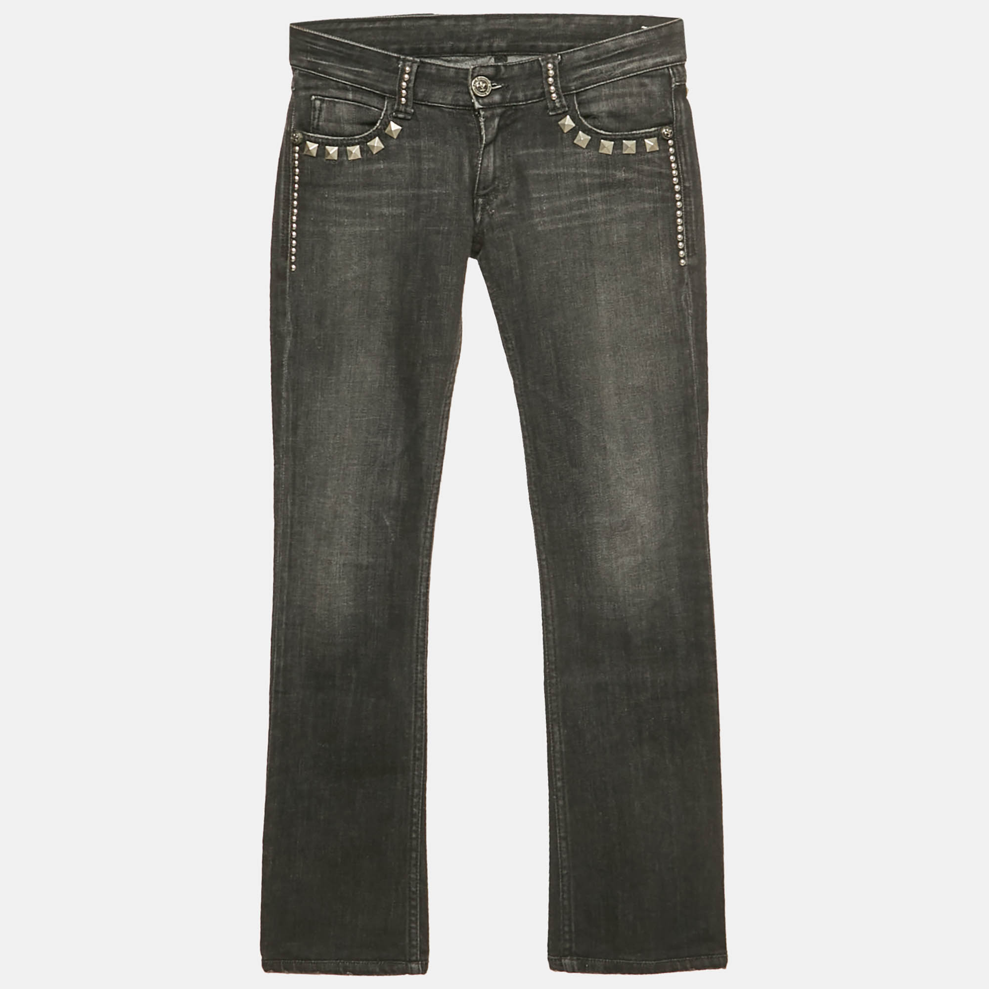 Faith Connexion Black Studded Denim Distressed Jeans S Waist 25", Jeans - Luxury Closet catalog