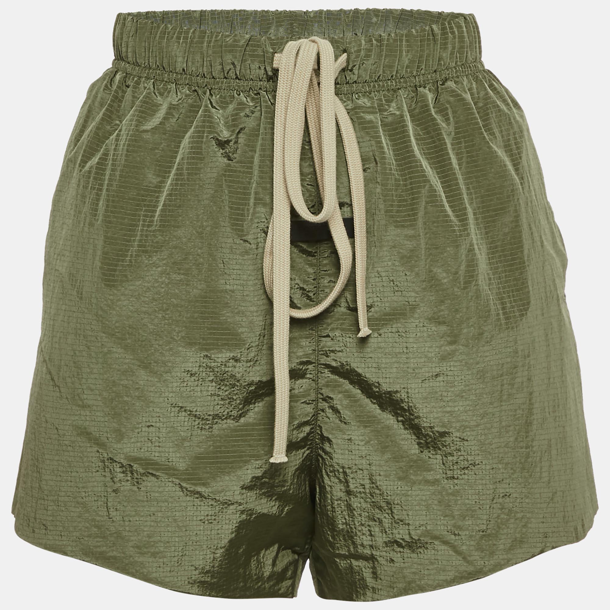 Fear of God Green Nylon Ripstop Running Shorts XXS, Shorts - Luxury Closet catalog