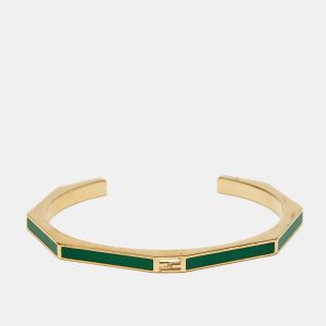 Fendi Baguette Enamel Gold Tone Bracelet M, Jewelry - Luxury Closet catalog