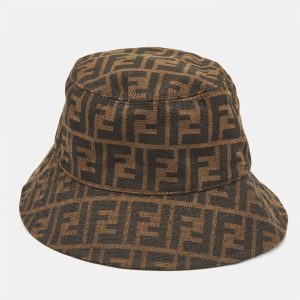 Fendi Vintage Brown Zucca Jacquard Bucket Hat, Apparel & Accessories - Luxury Closet catalog