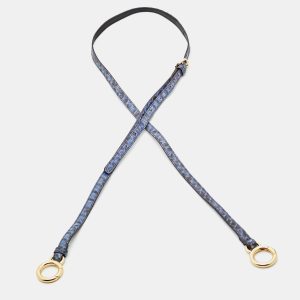 Fendi Blue/Black Python and Leather Adjustable Shoulder Bag Strap, Luggage Accessories - Luxury Closet catalog