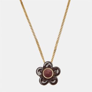 Fendi Blossom Resin Gold Tone Necklace, Jewelry - Luxury Closet catalog