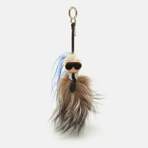 Fendi Multicolor Fur and Leather Karlito Bag Charm, Luggage Accessories - Luxury Closet catalog