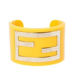 Fendi Yellow Resin Zucca Cuff Bracelet, Jewelry - Luxury Closet catalog