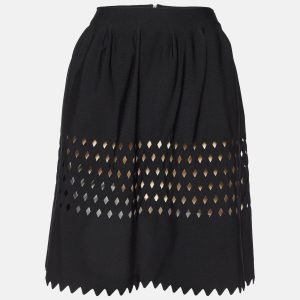 Fendi Black Jersey Cutout Detail Mini Skirt L, Skirts - Luxury Closet catalog