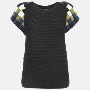 Fendi Black Crochet Half Sleeve Top S, Sweaters & Cardigans - Luxury Closet catalog