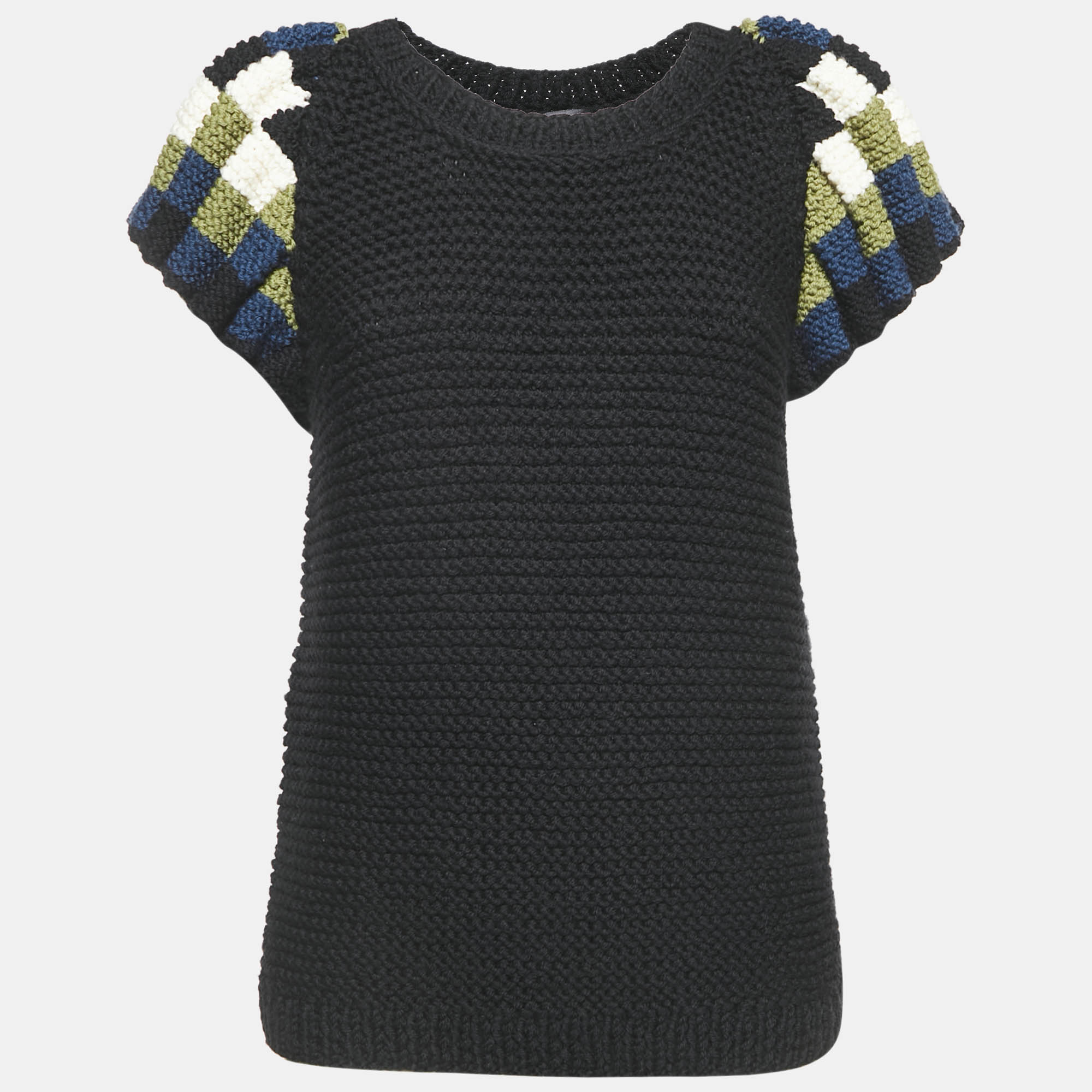 Fendi Black Crochet Half Sleeve Top S, Sweaters & Cardigans - Luxury Closet catalog