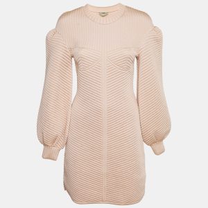 Fendi Pink Neoprene Quilted Mini Dress S, Dresses - Luxury Closet catalog