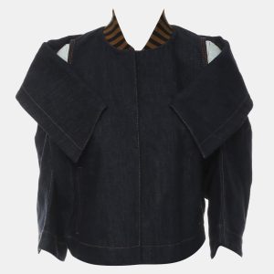 Fendi Denim Blue Shoulder Cut-Out Denim Jacket IT Women 42, Coats & Jackets - Luxury Closet catalog