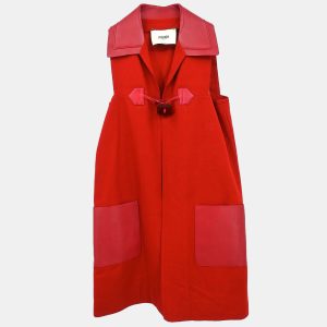 Fendi Red Wool Sleeveless Jacket IT 42, Coats & Jackets - Luxury Closet catalog